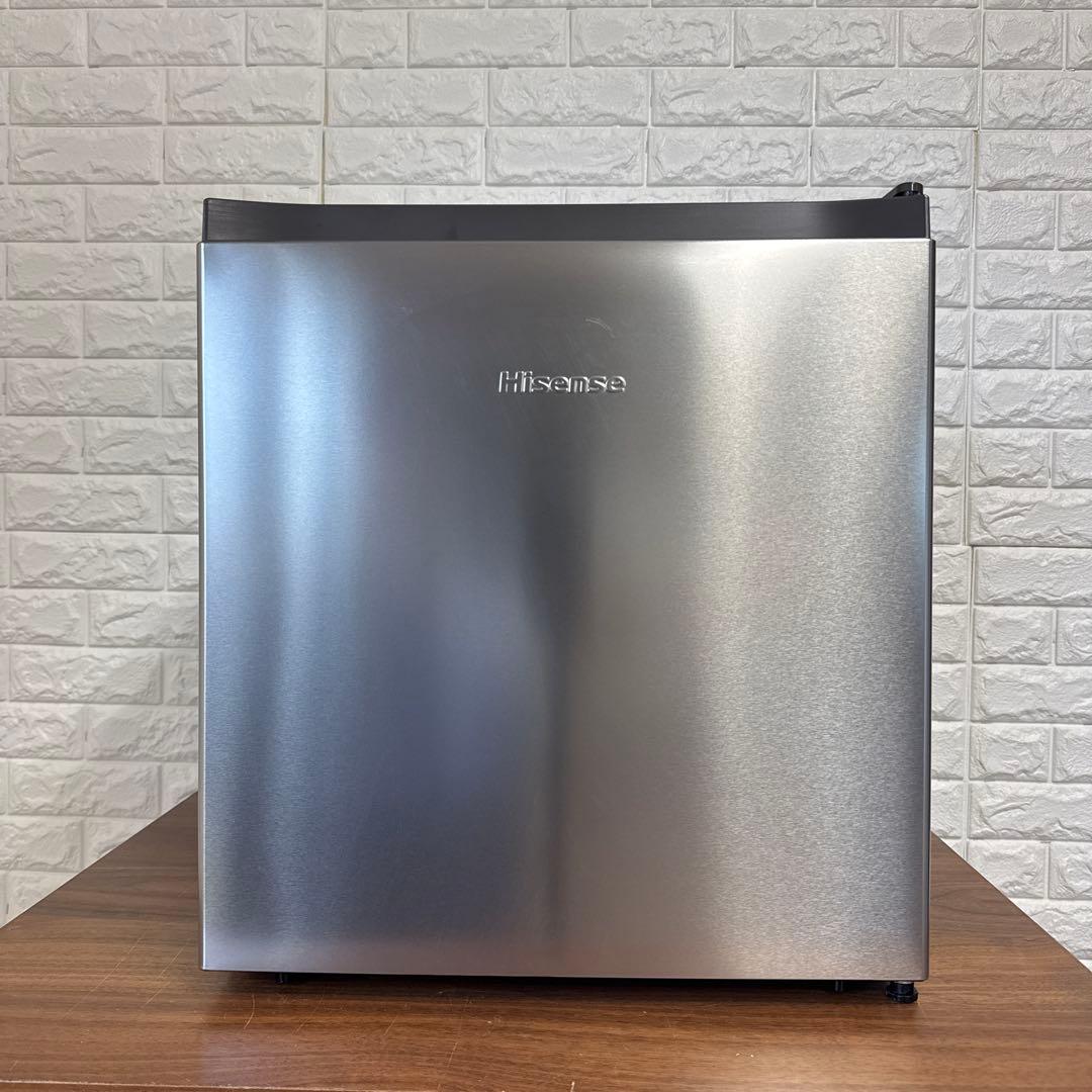 Hisense 小型冷蔵庫 シルバー　送料無料　2025年式　HR-A45S ハイセンス（HISENSE） 1ドア冷蔵庫 新生活 シングル 一人暮らし 寝室