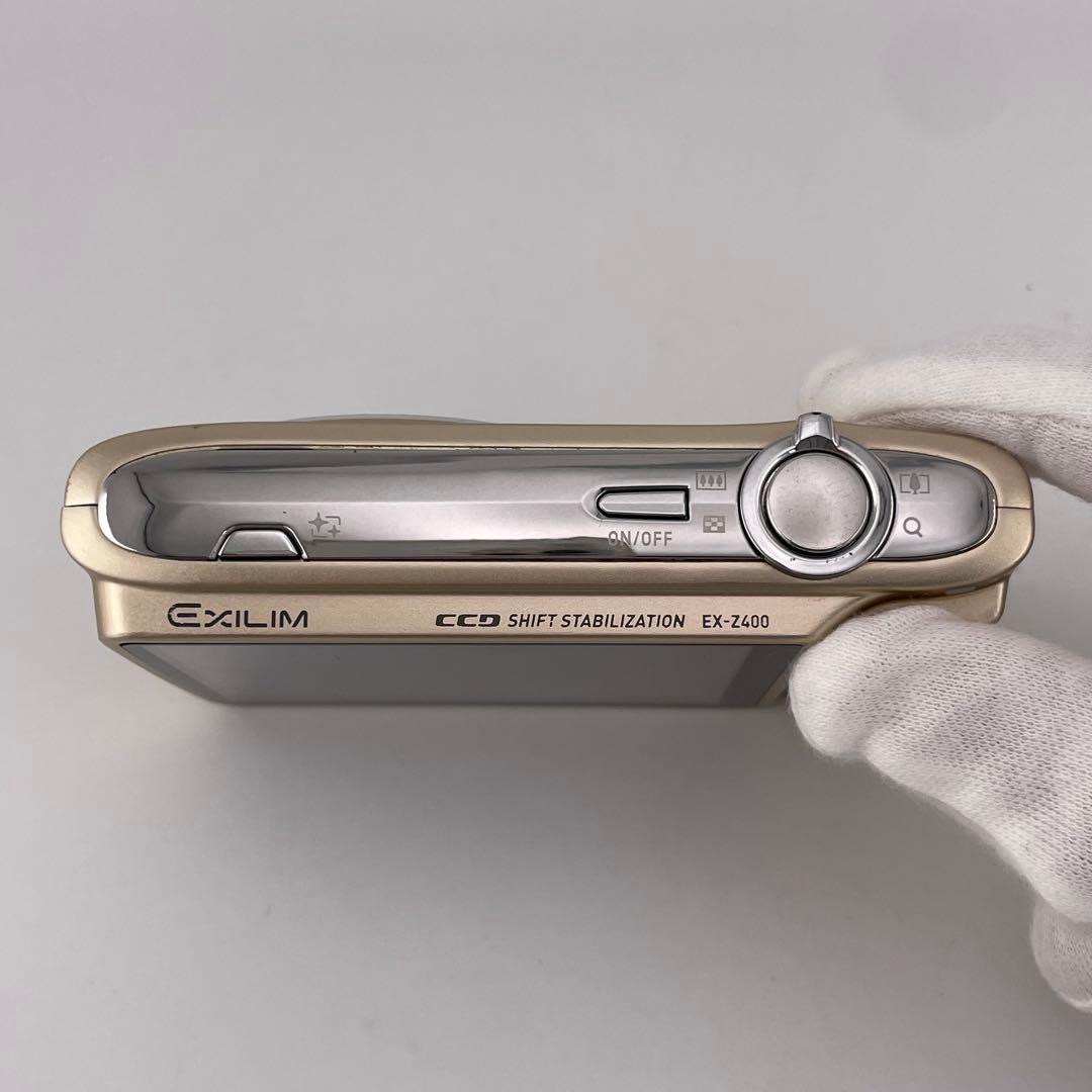 実写美⭕️【動作確認済】CASIO EXILIM EX-Z400 ゴールド - メルカリ