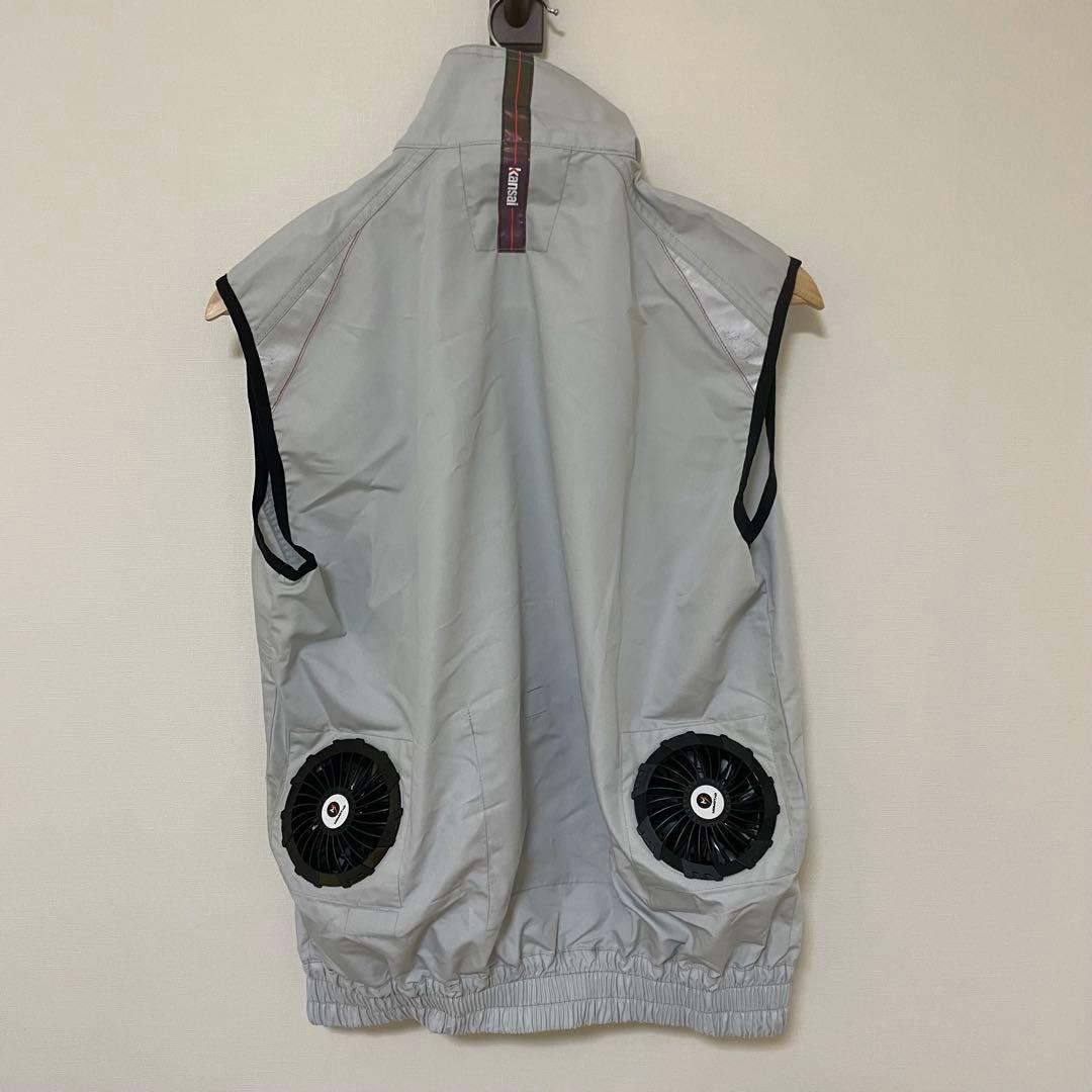 美品】空調風神服 ベスト L カンサイ 01005 2025年新型ファン付 - メルカリ