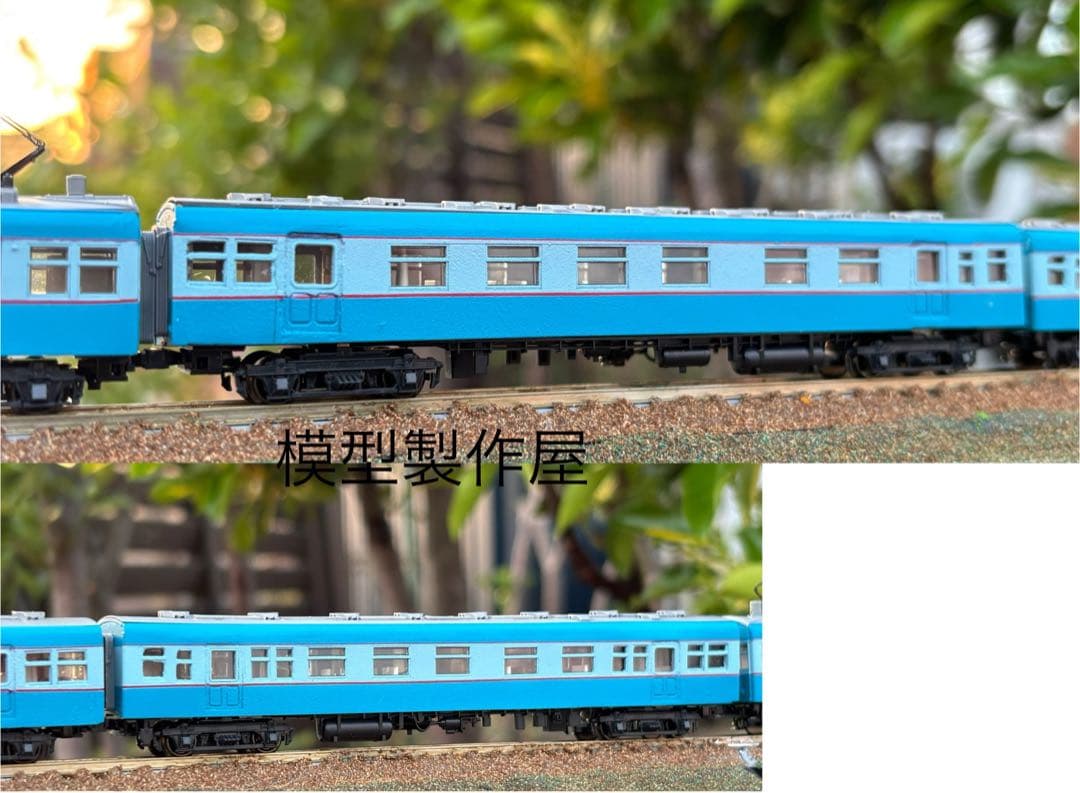 広窓流電モハ52 アイスキャンディー色 KATO改造 4両セット 他サイト