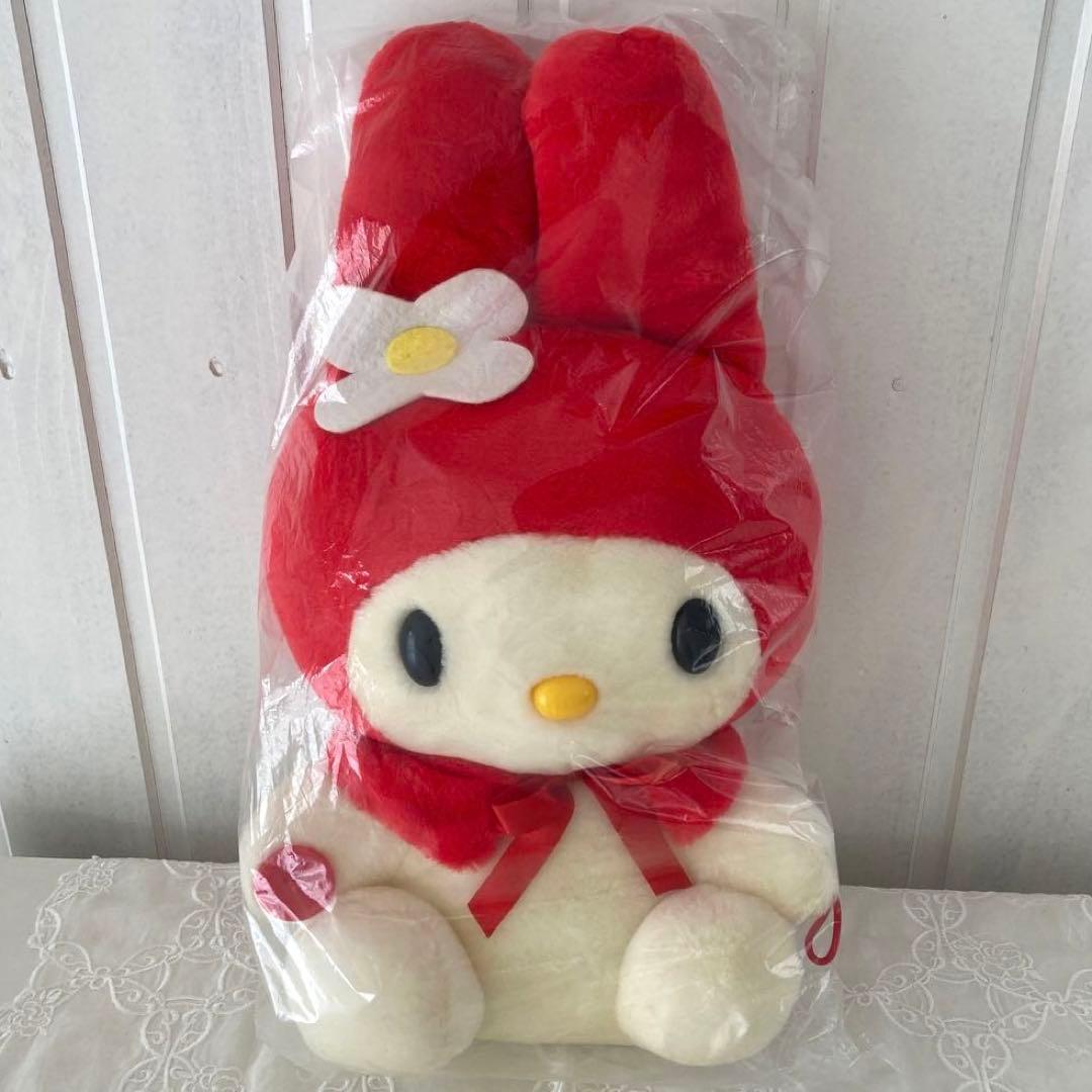 BIG 平成レトロ 赤 マイメロディ ぬいぐるみ 1999 - メルカリ