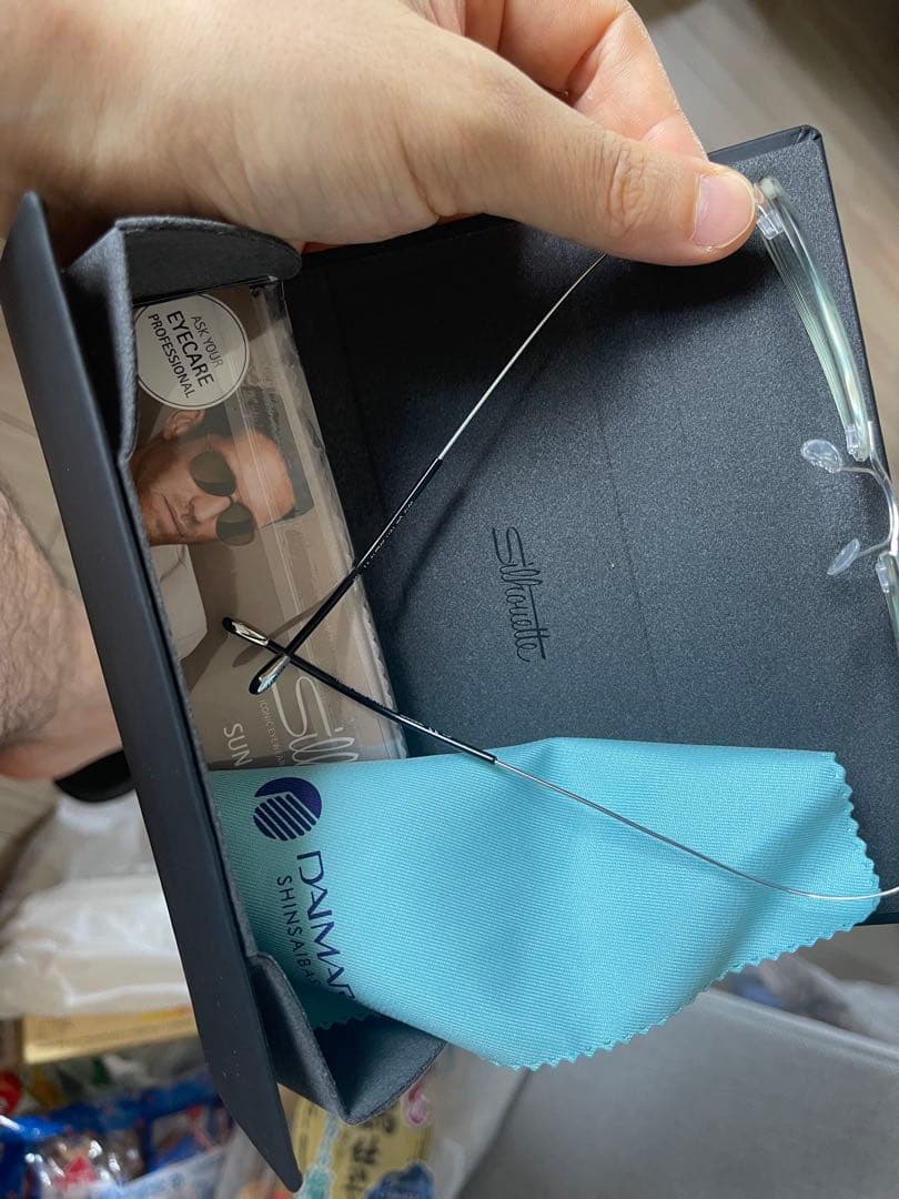 SILHOUETTE シルバー フレーム メガネ