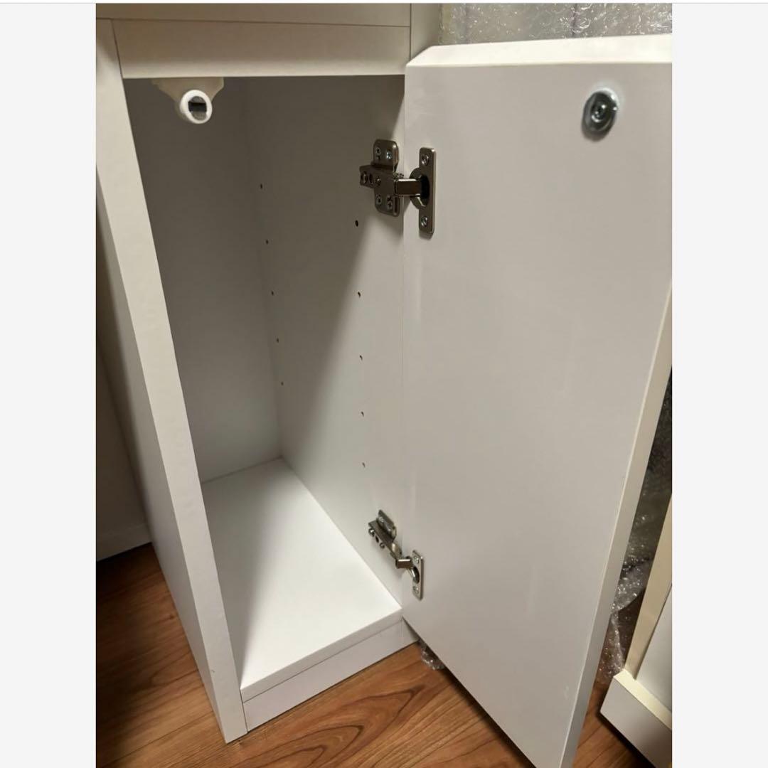 ニトリ3面鏡ドレッサーホワイト椅子（スツール）付き※少し訳あり