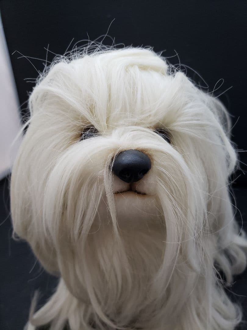 ドレッシーペット フォンテーヌ マルチーズ 犬の置物 インテリア