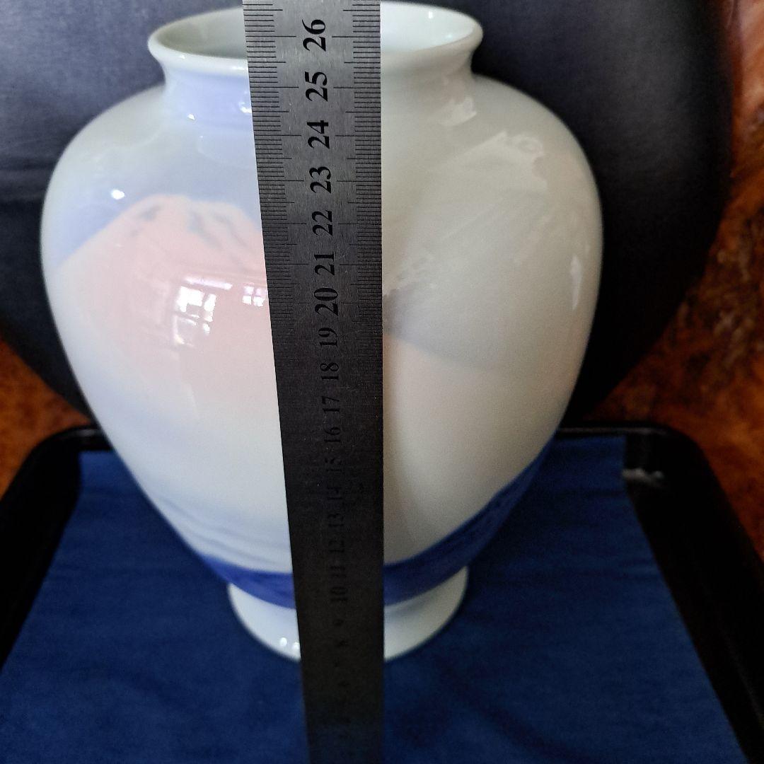 お値下げ中 伊万里 官窯 皇室御用窯 深川製 飾壺 朝焼赤富士図 - メルカリ