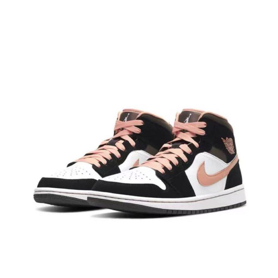 【美品】NIKE 24cm Air Jordan 1 ピンクブラック ハイカット 4/11発売｜Nike WMNS Air Jordan 1 High Elevate 