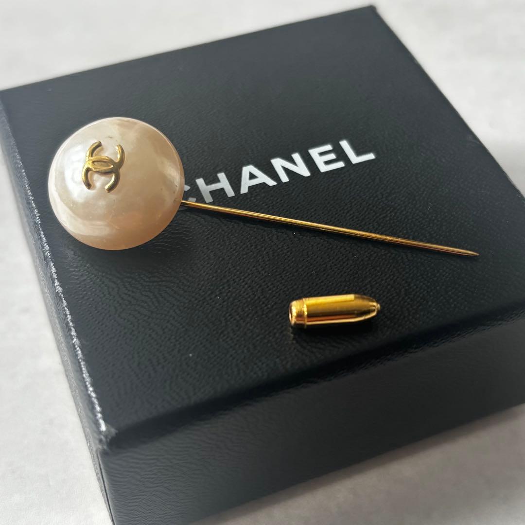 セール！【美品】CHANEL パールピン　ピンブローチ 良品 93P CHANEL シャネル ヴィンテージ パール ココマーク ピン