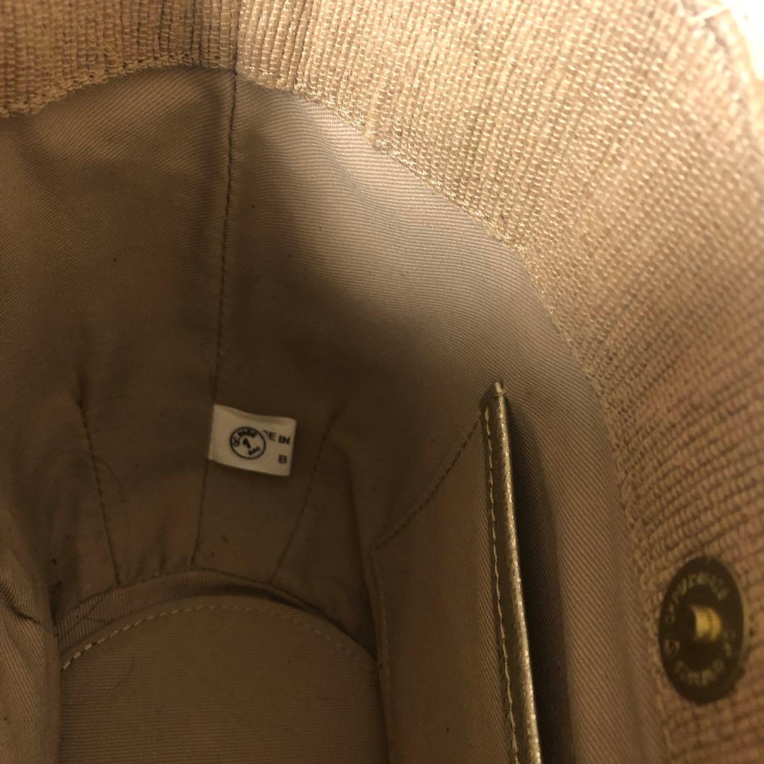 ヴィオラドーロ かごショルダーバッグ 2wayミニ ゴールド ラフィア