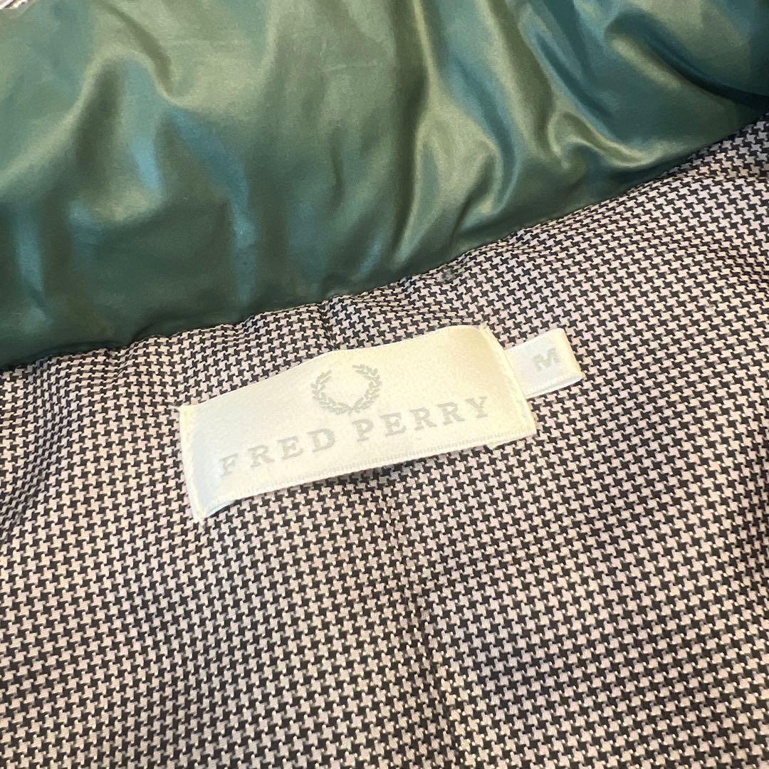 FRED PERRY オリーブグリーン ダウンジャケット M - メルカリ