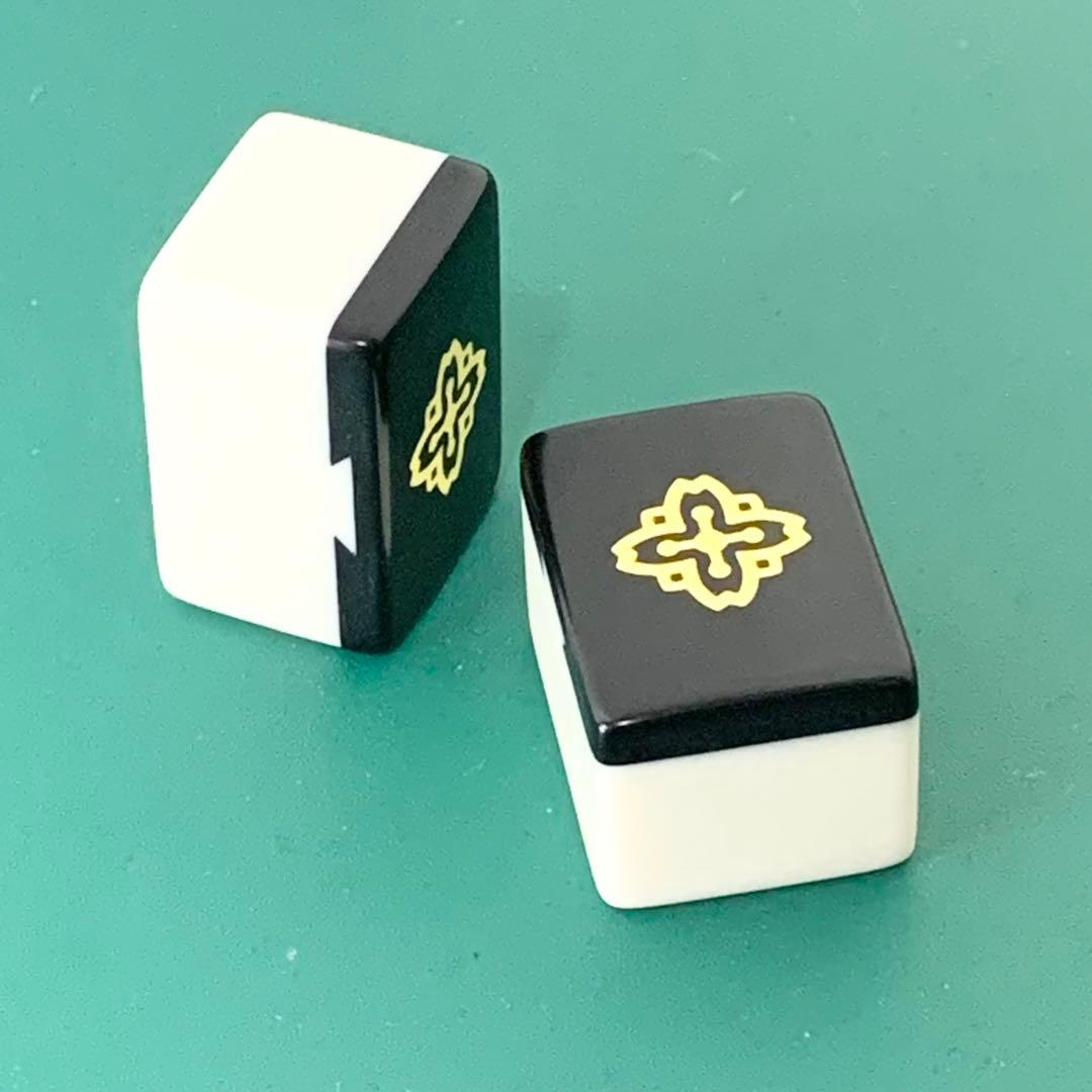 ミズノ丸一 家紋牌 麻雀牌 昭和レトロ 背黒牌 法悦 やまと - メルカリ