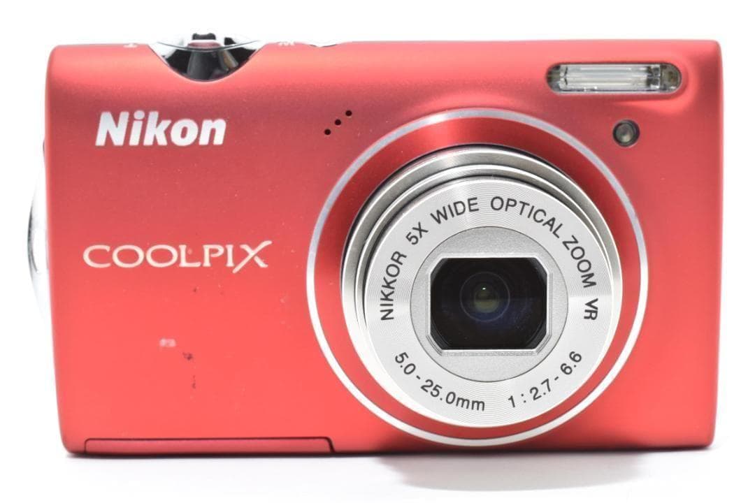 □ 美品・レッド□ ニコン Nikon COOLPIX S5100 - メルカリ