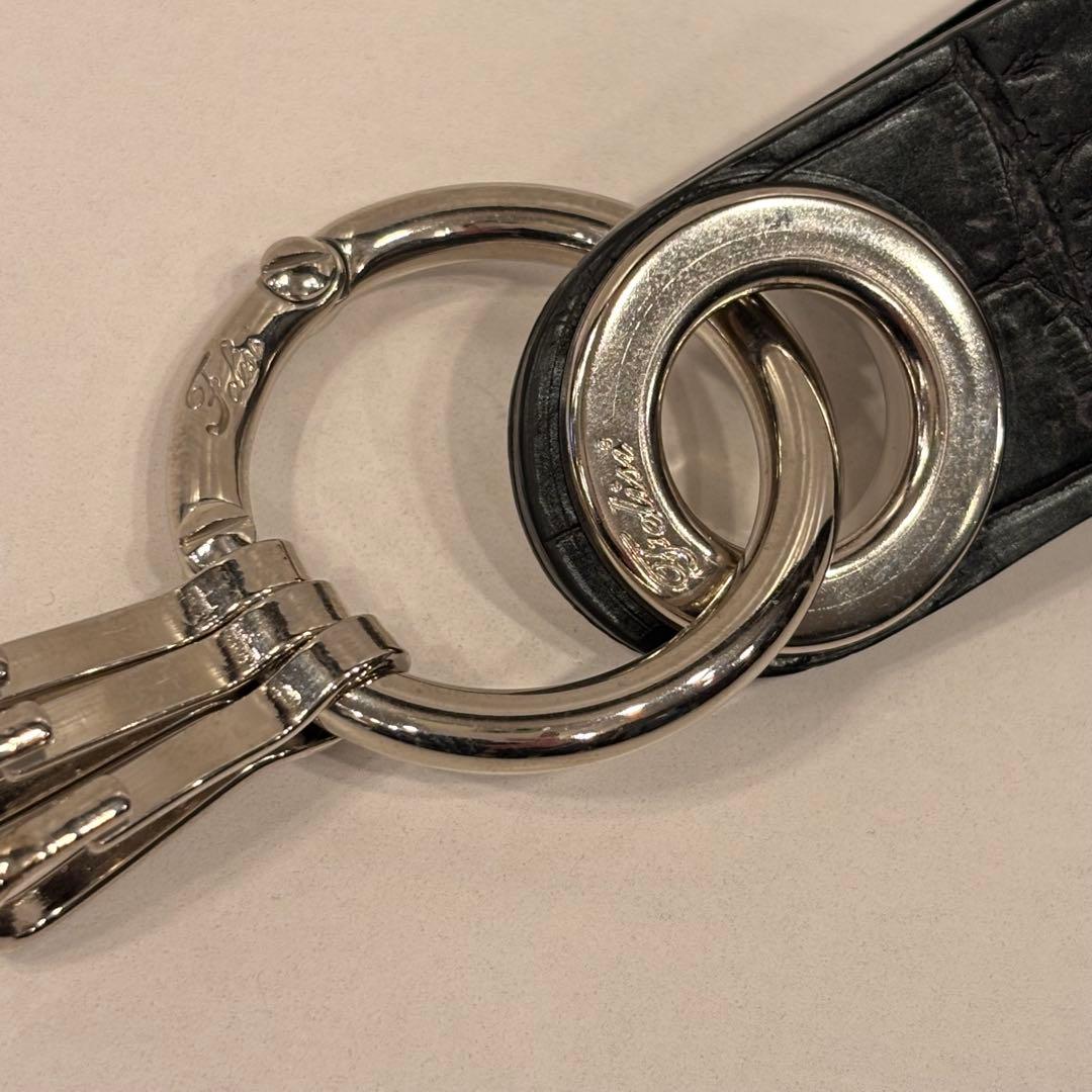 《felisi》新品 レザー・キーリング BK