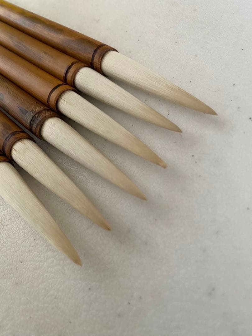 蘇州湖筆 右軍書法 筆 6本 中国筆 古筆