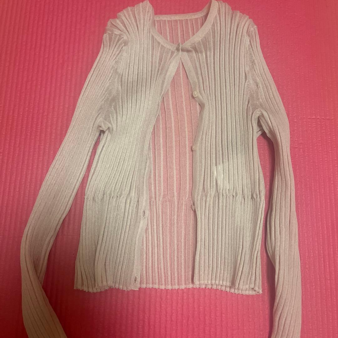 美品】スタニングルアー/STUNNING LURE シアーリブカーディガン - メルカリ