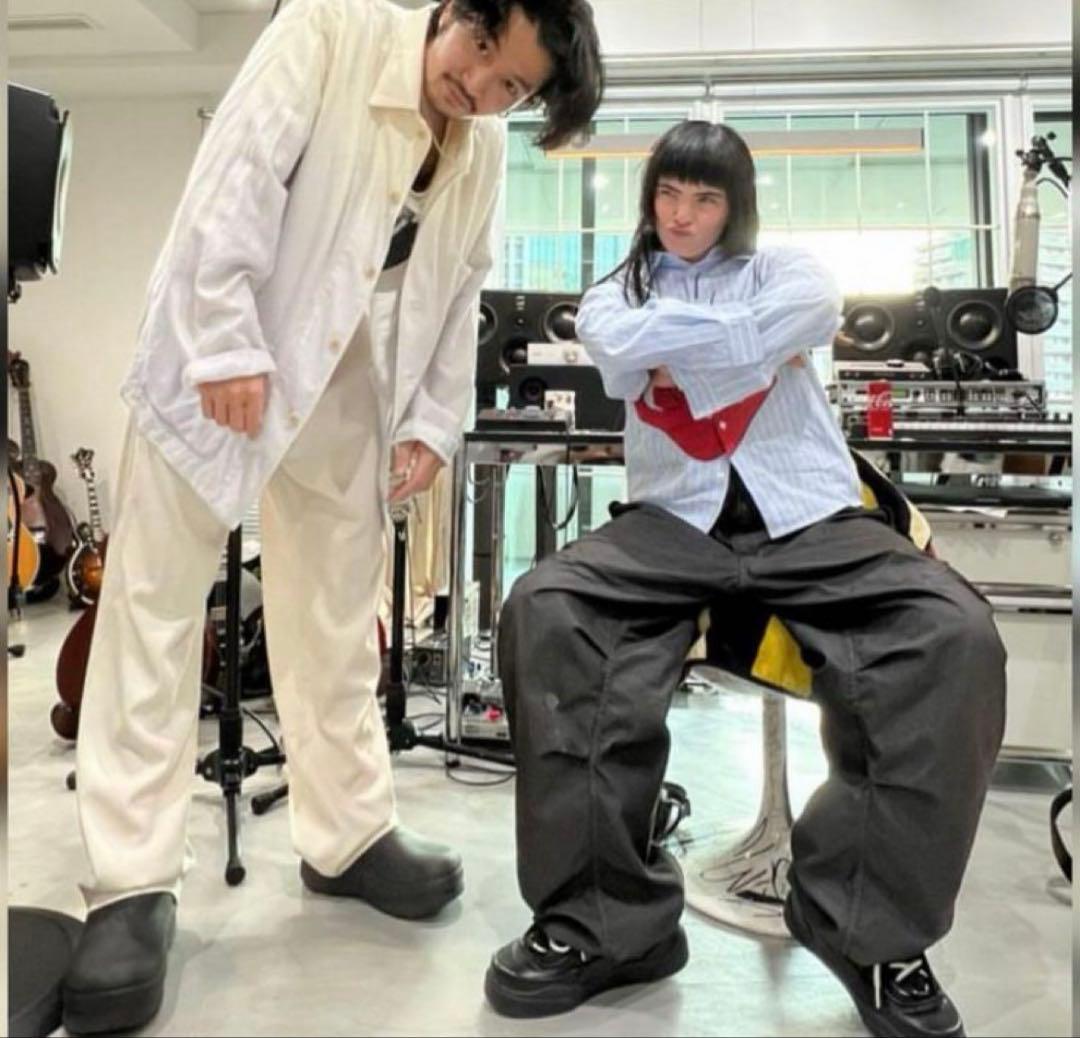 27.5cm 常田大希 adidasスタンスミス 厚底 ミュール サンダル - メルカリ