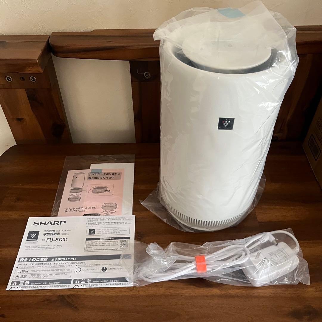 SHARP FU-SC01-W 空気清浄機 ホワイト SHARP（シャープ） 空気清浄機 FU-SC01-W プラズマクラスター7000