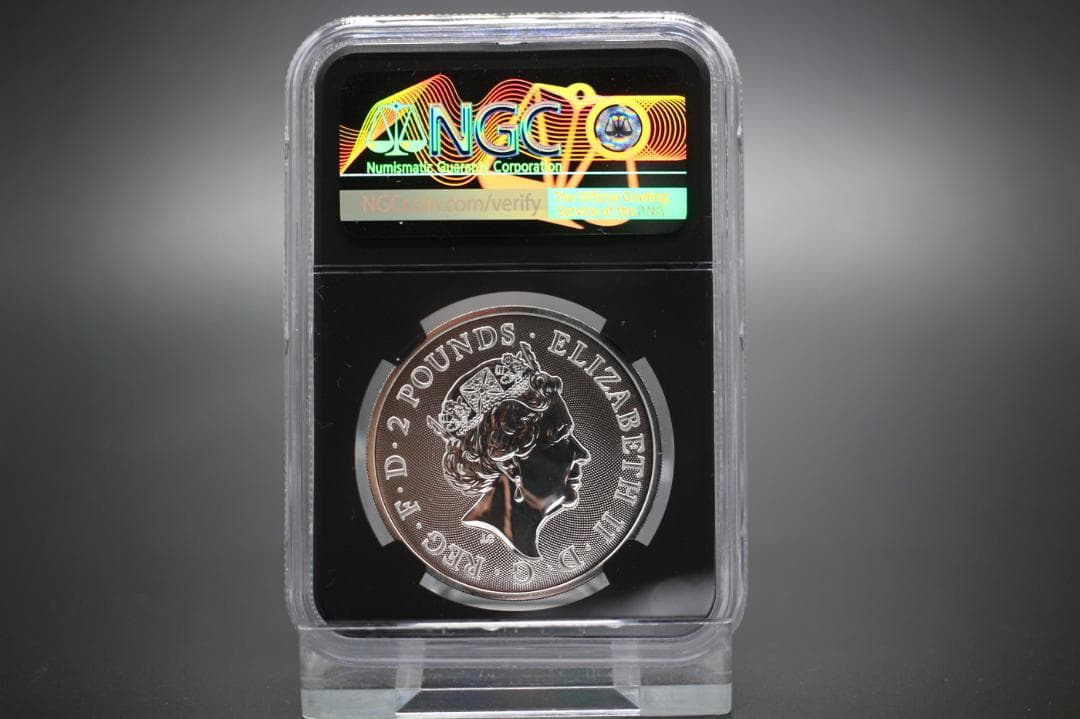 プレミアコイン 銀貨 稀少 鑑定品 イギリス 2019年 バッキンガム宮殿