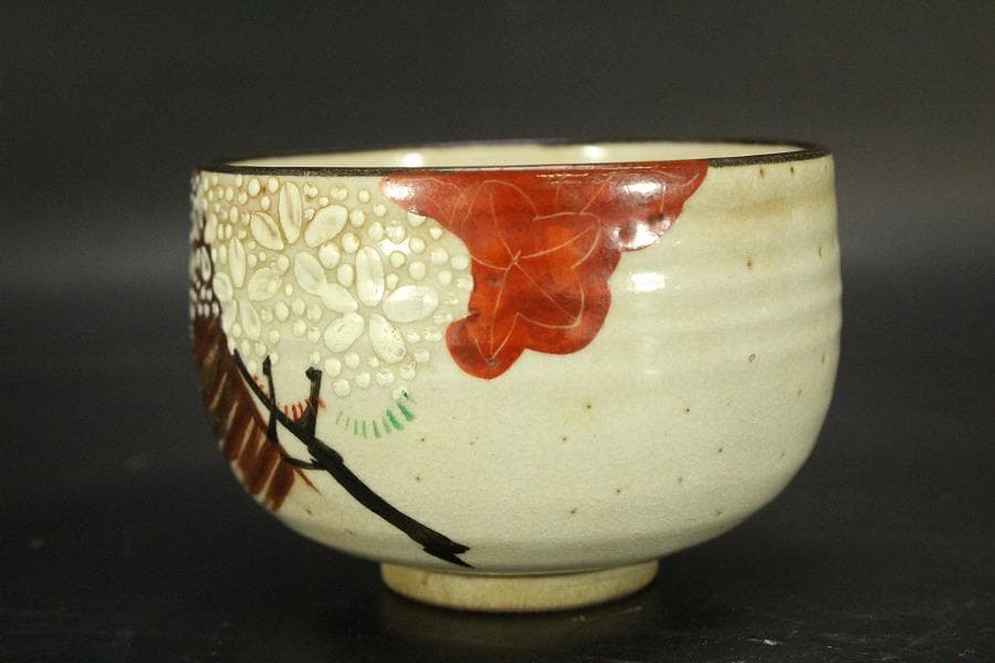 茶道具 京焼 雲錦茶碗 小碗 時代物(LC727)