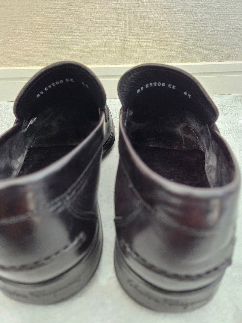 【美品】FERRAGAMO ガンチーニ ローファー 24.5cm ダークブラウン