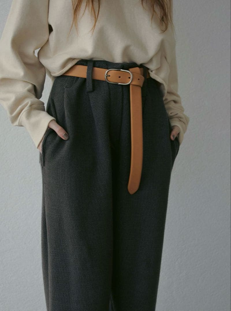 【美品】ETRE TOKYO ブラスバックルレザーベルト ベージュ ブラスバックルレザーベルト(F BEIGE): グッズ │ ETRE TOKYO official