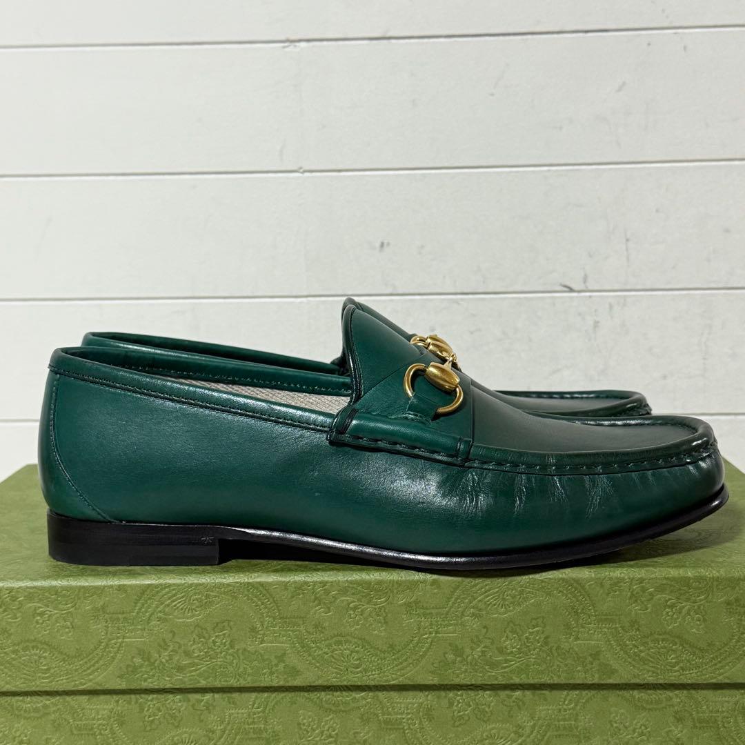 ⭐️極美品⭐️ GUCCI グッチ ホースビットローファー 1953 グリーン