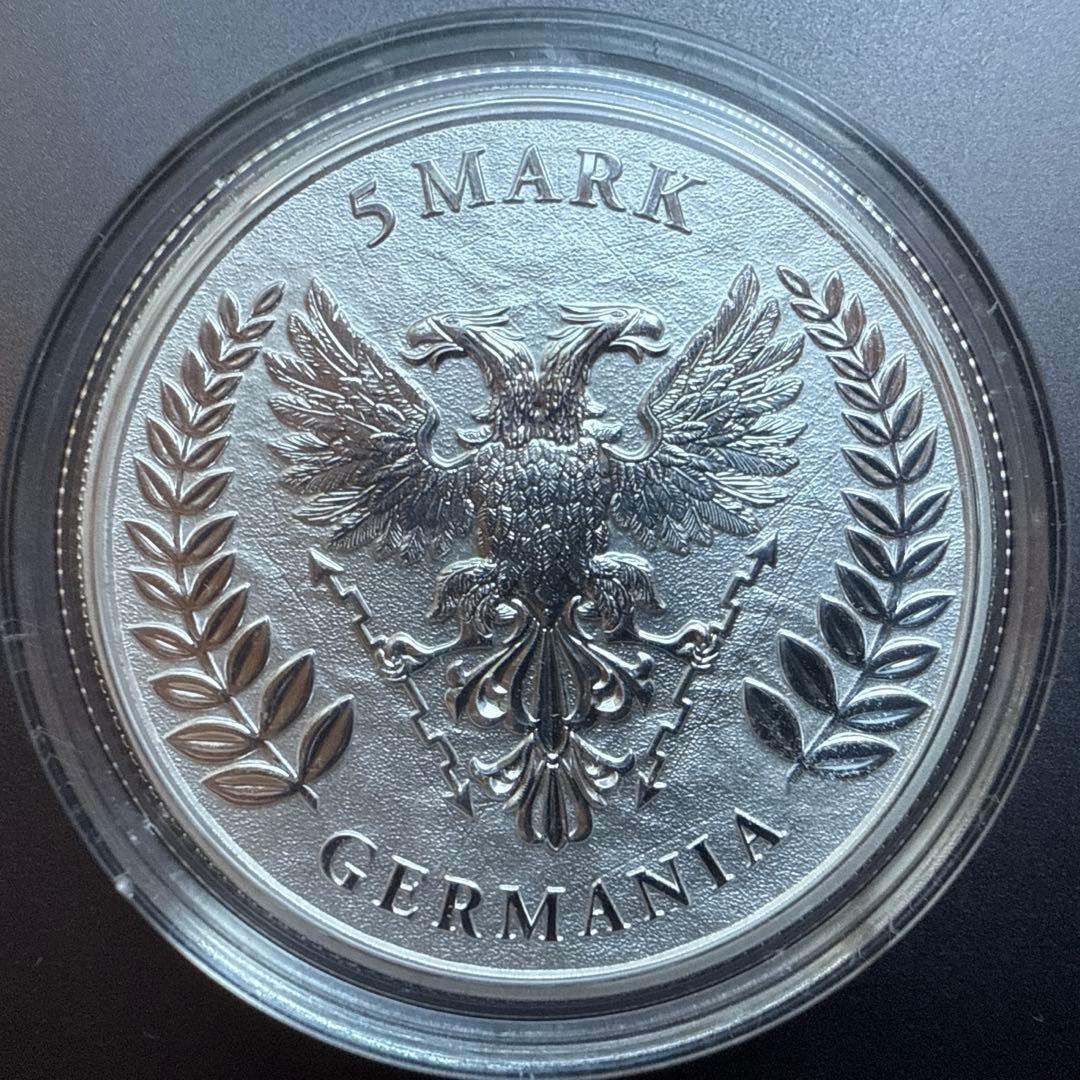 希少 ゲルマニア造幣所 女武神シリーズ1OZ銀貨 プルーフ 本物保証