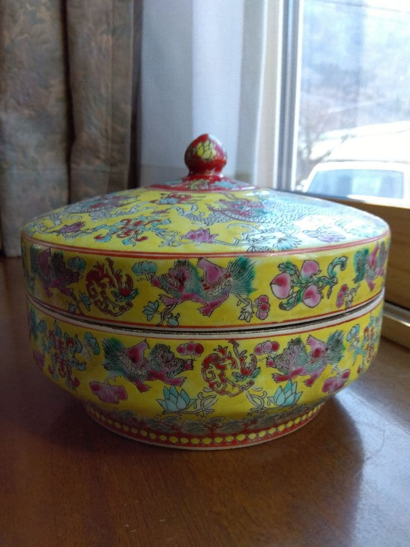 中国古美術　色絵陶器 江戸時代 舶来 紅毛 阿蘭陀 色絵 陶器 小壺 一輪挿し 小花瓶 | 古美術