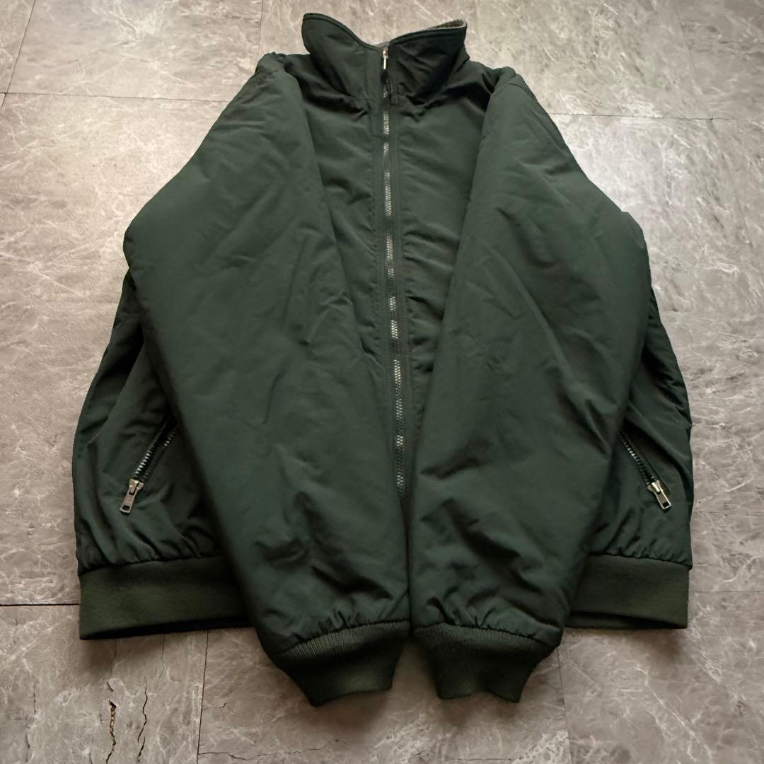 L.L.Bean ウォームアップジャケット　ナイロンフリース　ロゴ刺繍