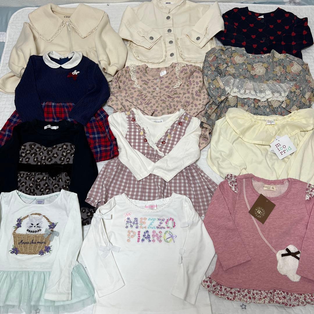 ら*@様 女の子　秋冬服　まとめ売り　90〜95サイズ　50点以上　おまけ付き