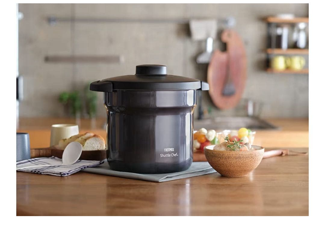 THERMOS KBJ-4501-CGY真空保温調理器シャトルシェフ 4.3L