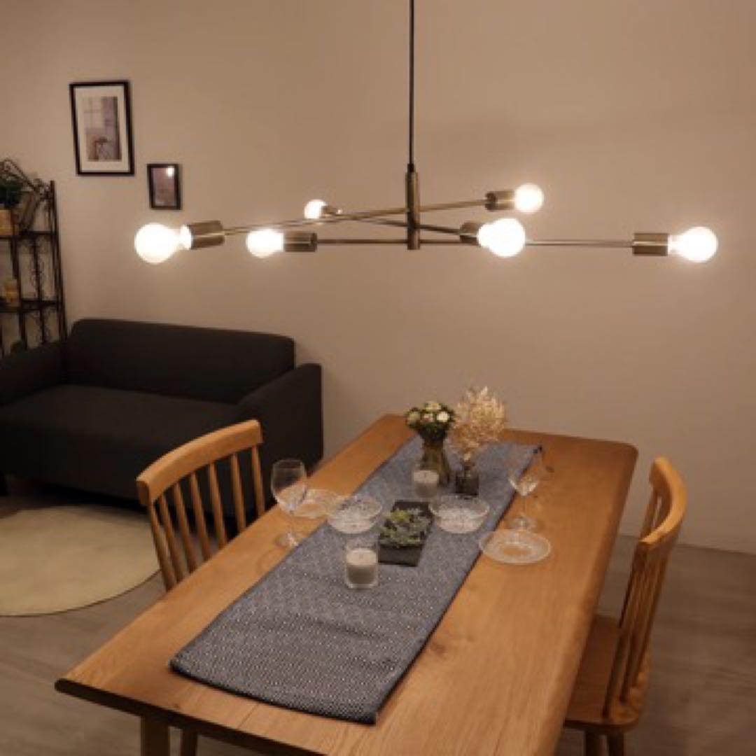 【オリンピア照明】　モダンペンダントライト 6灯 真鍮 LEDペンダントライト 6灯 GCH002-6 | おしゃれ照明器具ならMotoM