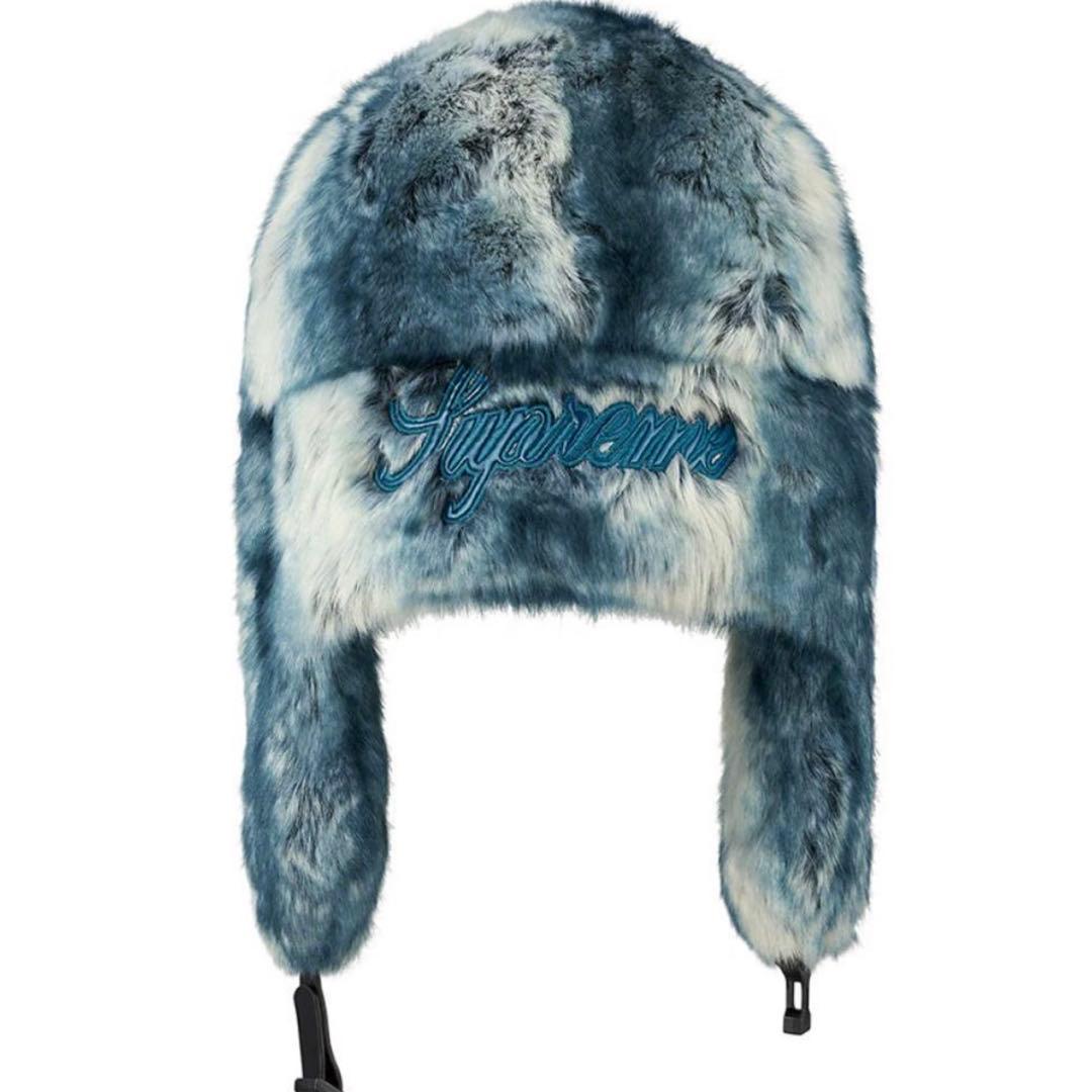 Supreme Faux FurTrooper Blueフライトキャップ