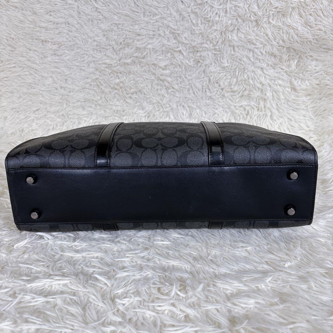 極美品】COACH グラハム ジップブリーフ 2way ビジネスバッグ 黒