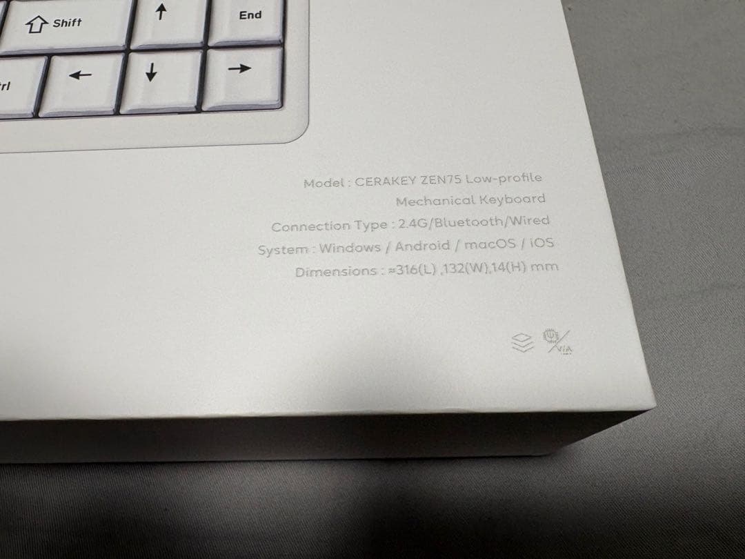 Cerakey ZEN75 Classic ロープロファイルキーボード - メルカリ