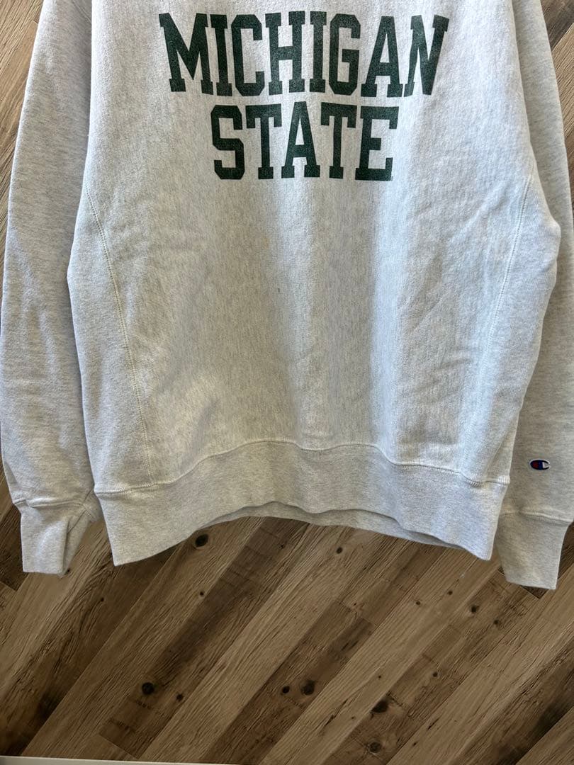 ☆チャンピオン リバースウィーブ 青単タグ スウェット カレッジロゴ