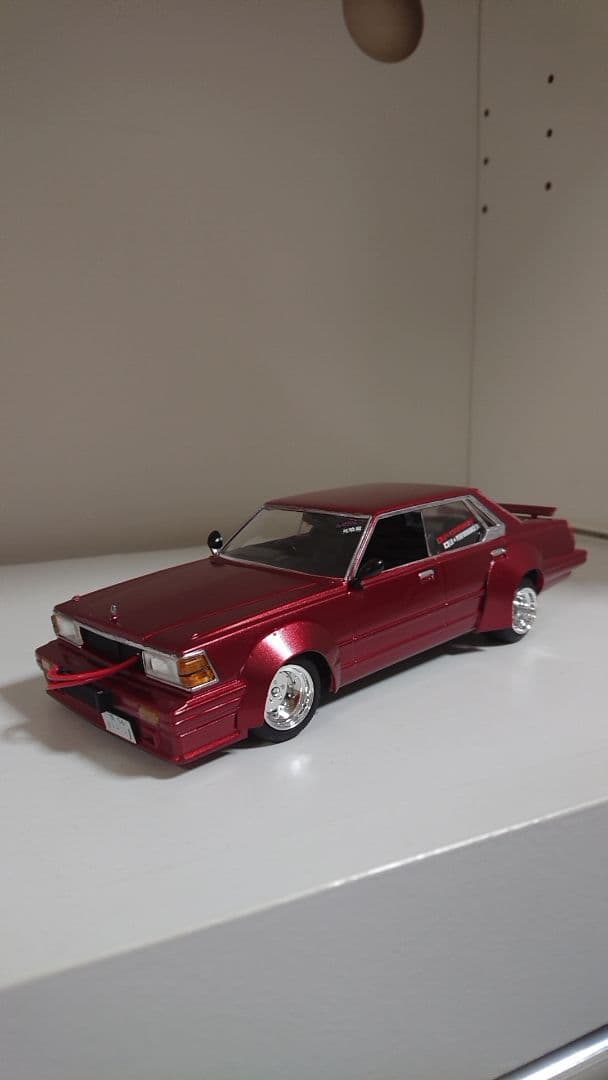アオシマ1/24プラモデル完成品もっとグラチャン430セドリック改造車