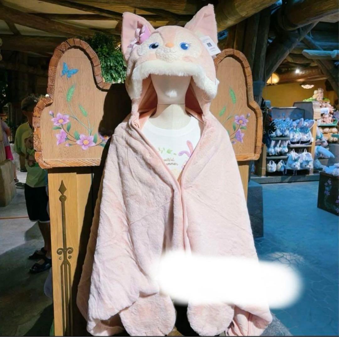 正規品】上海ディズニー リーナベル フード付き ポンチョ ブランケット