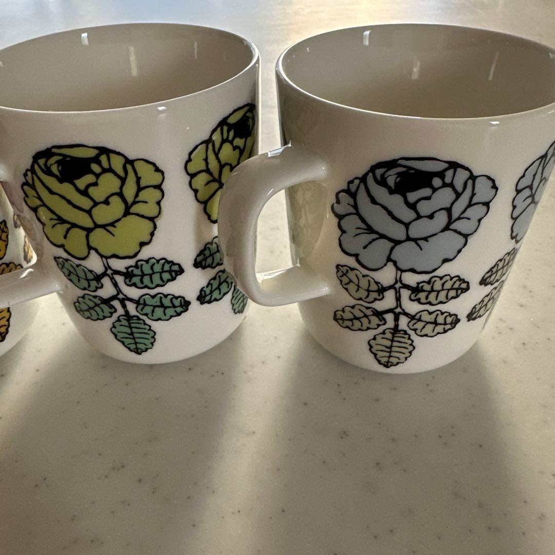 Marimekko マリメッコ マグカップ ヴィヒキルース 廃盤4個セット