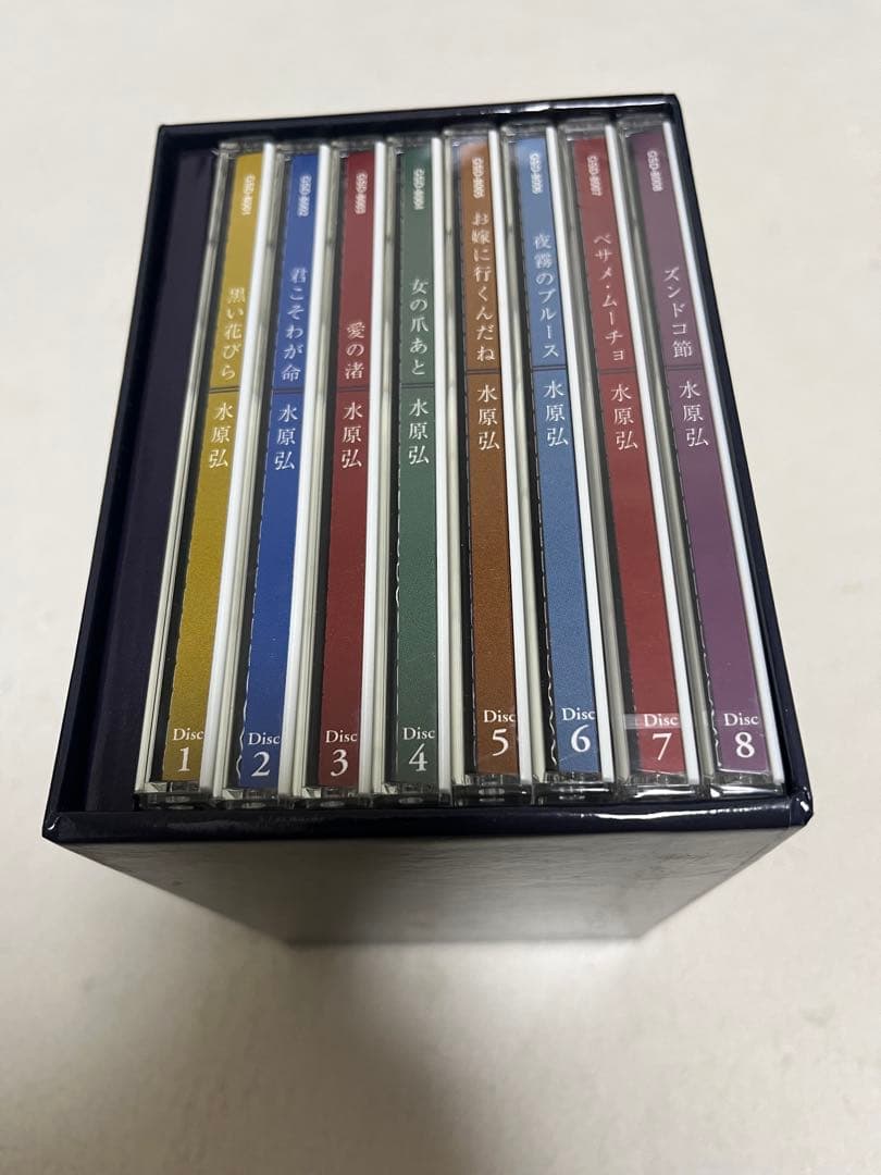 水原弘　大全集　8枚組BOXセット　オミズベスト　全曲集　ブックレット付