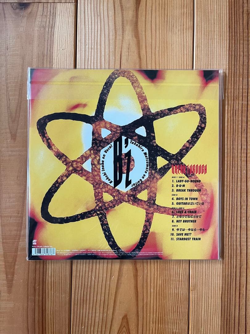 B'z BREAK THROUGH アナログレコード アナログ盤 LPレコード盤 - メルカリ
