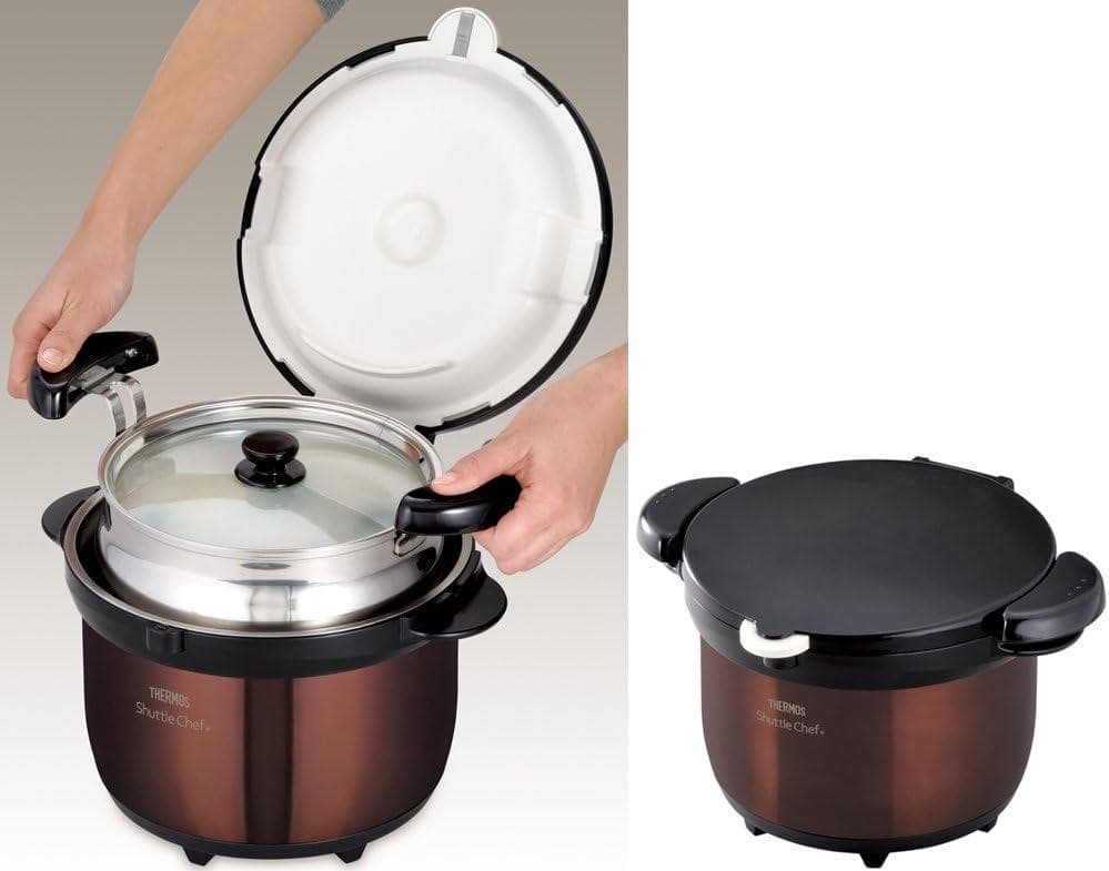 THERMOS 真空保温調理器 シャトルシェフ 3.0L クリアブラウン