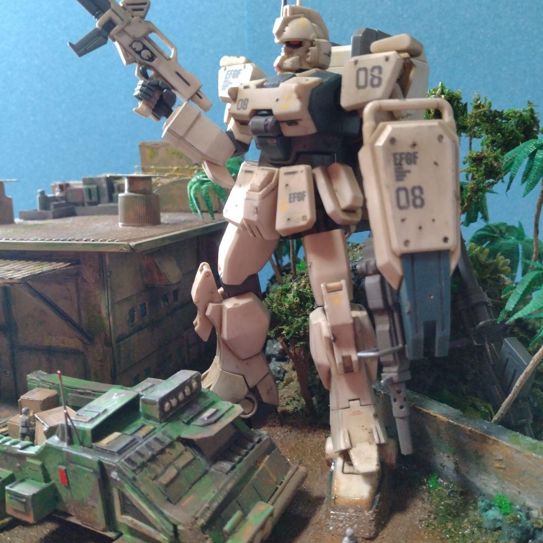 危険地帯」ガンプラ完成品ジオラマ