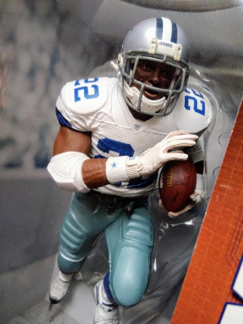 【新品未開封】希少☆NFL　エミット・スミス　フィギュア　アメフト　ペナント付