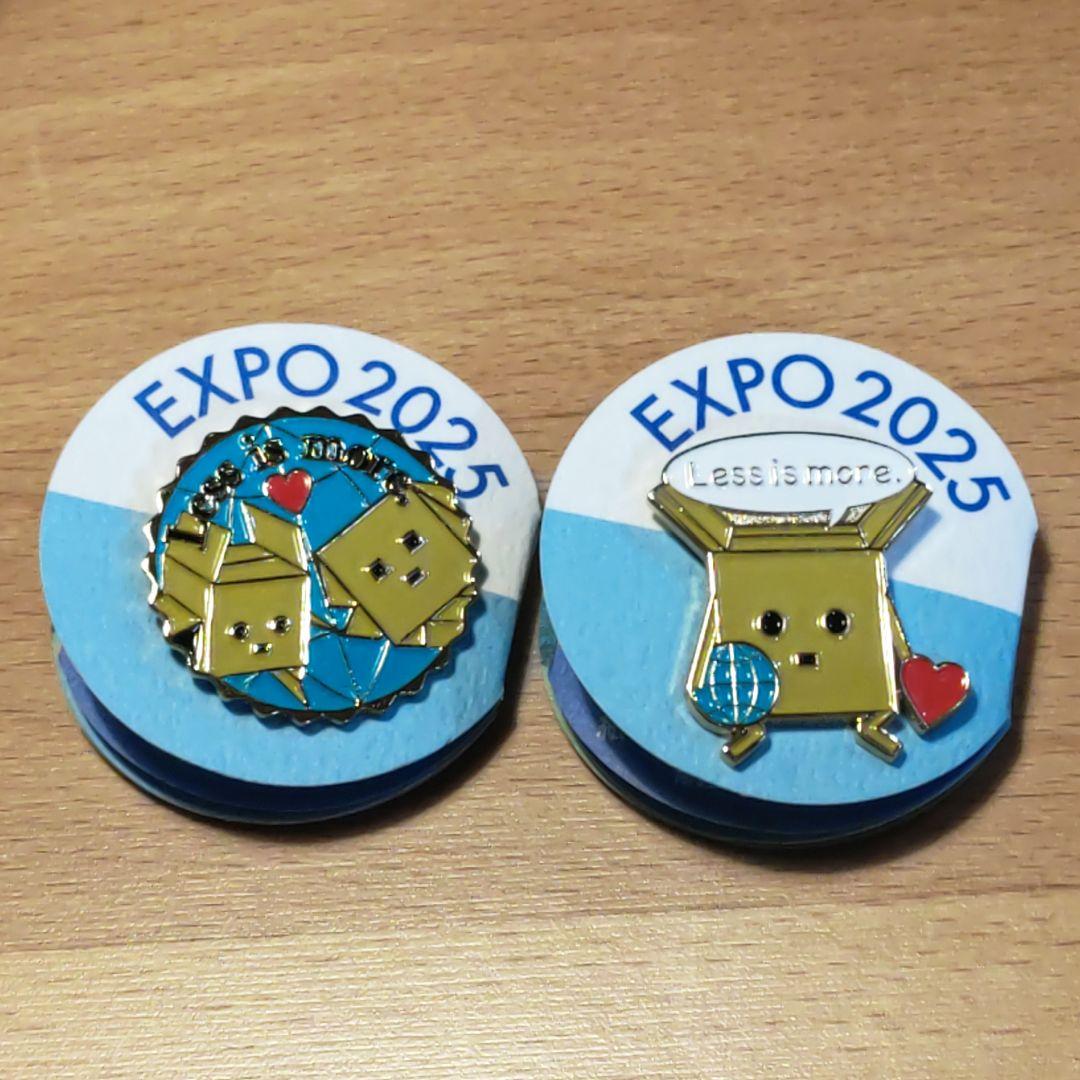 ☆新品・未使用☆EXPO 2025 ブルーオーシャンピンバッジ 2点セット