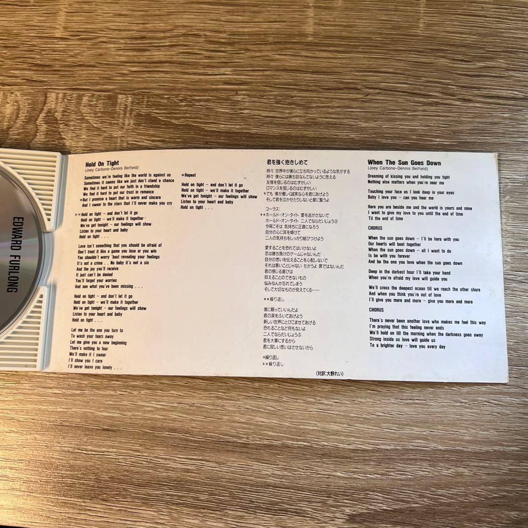 廃盤】エドワード・ファーロング 君を強く抱きしめて CDシングル【入手