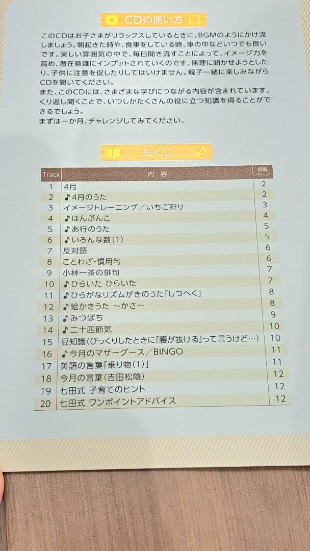 七田式 能力開発CD 1年分 ねこ（2～3歳児） - メルカリ