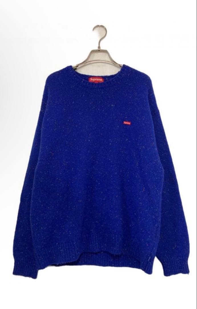 Supreme 青 ニット・セーター カラーネップ - メルカリ