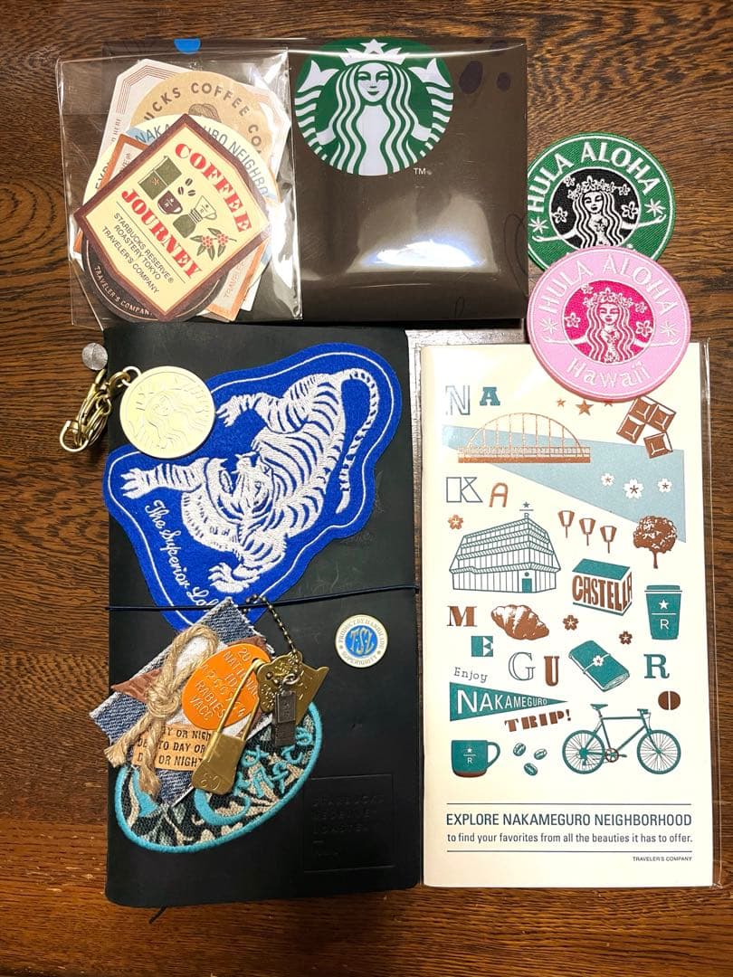 トラベラーズノートスターバックスロースタリーレギュラーサイズブルーUSED、他… TRAVELER'S notebook for Starbucks Reserve® Roastery Tokyo 2020