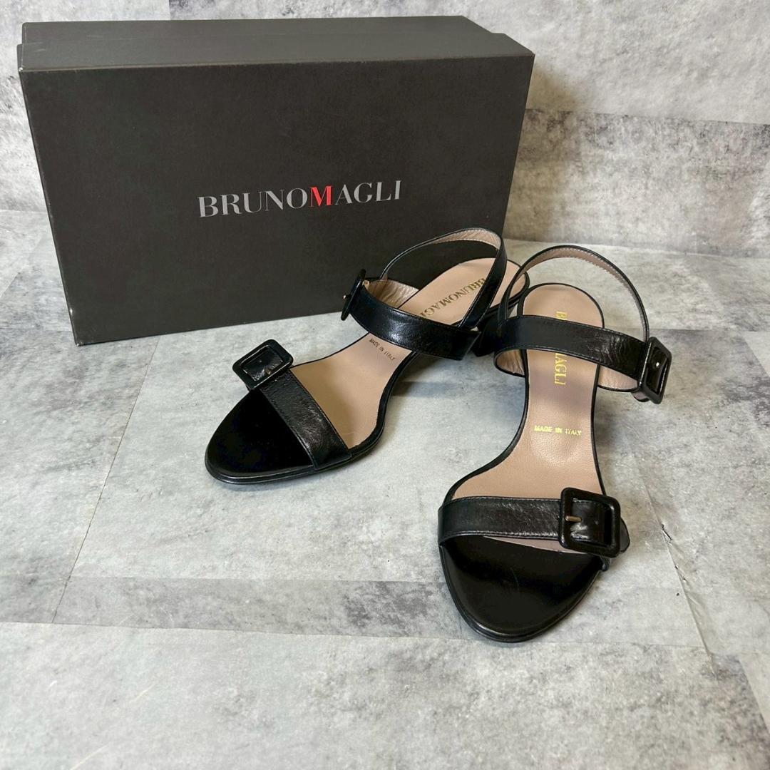 BRUNOMAGLI サンダル イタリア製 チャンキーヒール 35 RG155