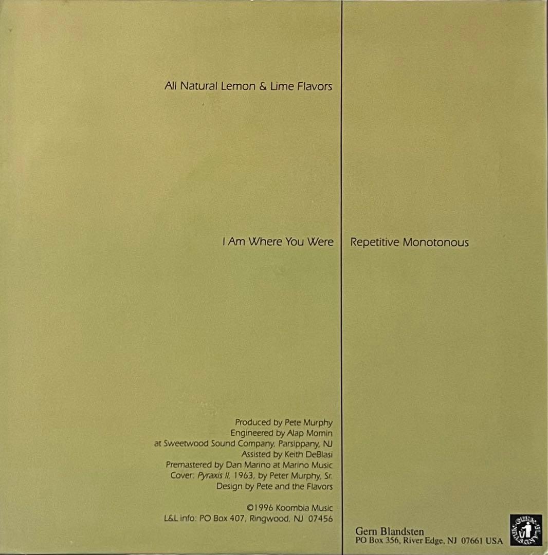 ALL NATURAL LEMON ＆ LIME FLAVORS シューゲイザー